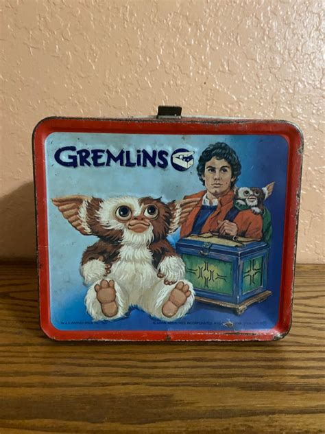 1984 gremlins metal lunch box|Gremlins lunch box for sale.